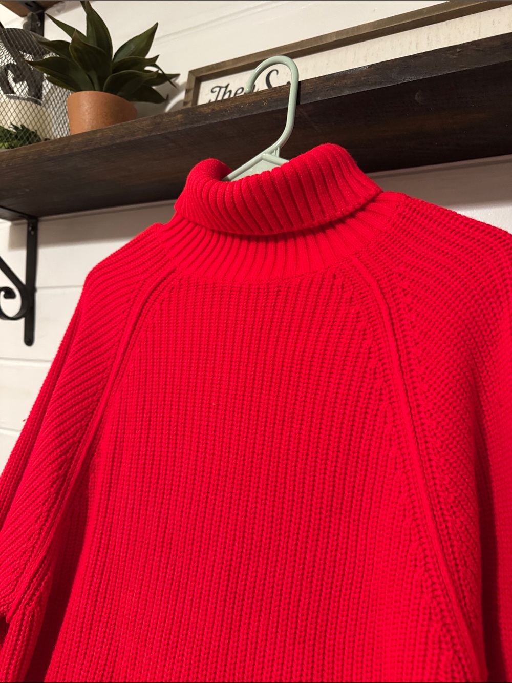 Victoria's Secret Red Ribbed Turtleneck Sweater NWT MSRP$69
